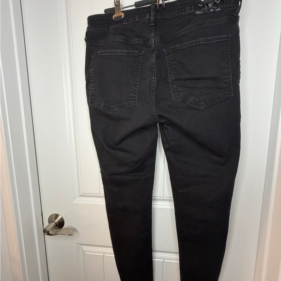 True Religion Jennie Black Mid Rise Curvy Skinny Jeans size 33 - Picture 8 of 10